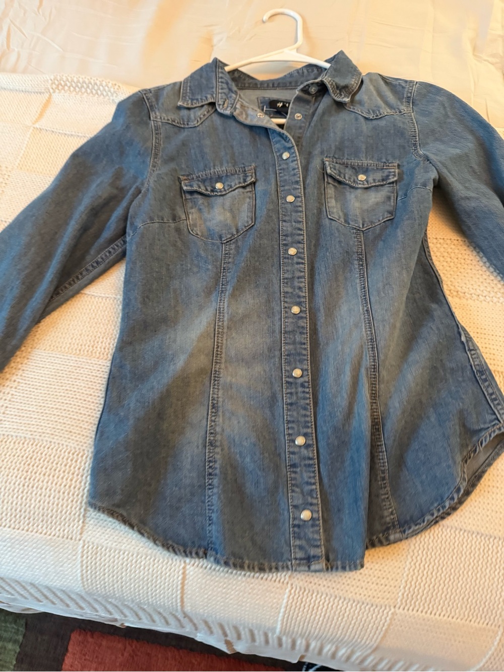 Denim Button-Down Shirt - Blue